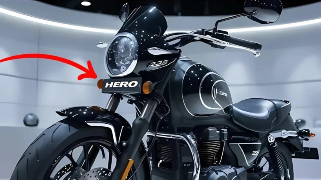Hero Splendor 125 side view showing classic commuter bike design with modern styling elements