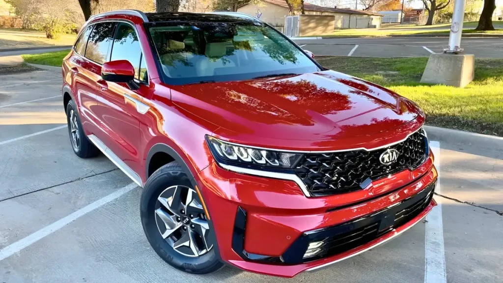 KIA Sorento Hybrid exterior design showing premium SUV styling and hybrid badge