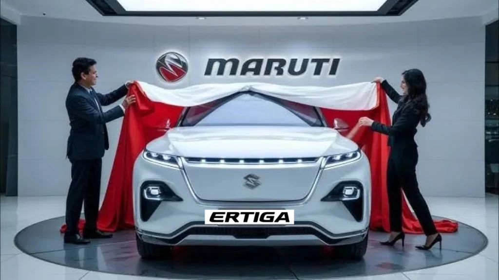 Maruti Ertiga 2025 exterior view showing spacious 7-seater MPV design with modern family-friendly styling